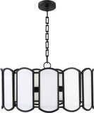 Quorum 824-5-59 Belleview Modern Matte Black 25" Pendant Light