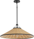 Quorum 830-3-59 Cona Modern Matte Black Pendant Lighting