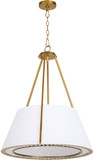 Quorum 8382-4-47 Gorham Brushed Brass Ceiling Light Pendant