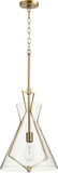 Quorum 8426-80 Contemporary Aged Brass Drop Ceiling Lighting
