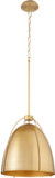 Quorum 860-1-80 Jamie Modern Aged Brass Pendant Lamp