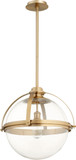 Quorum 88-20-80 Contemporary Aged Brass Ceiling Light Pendant