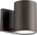 Quorum 920-2-86 Cylinder Modern Oiled Bronze LED Exterior Wall Sconce