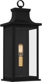 Quoizel ABY8407MBK Abernathy Modern Matte Black Exterior Lamp Sconce