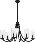 Quoizel ALD5032MBK Allard Modern Matte Black Hanging Chandelier