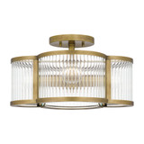 Quoizel ASR1715WS Aster Weathered Brass Ceiling Light Fixture