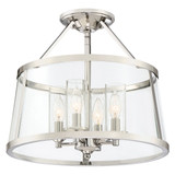 Quoizel BAW1716PK Barlow Modern Polished Nickel Ceiling Lighting