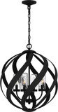 Quoizel BMS3520EK Blacksmith Contemporary Earth Black Outdoor Pendant Hanging Light