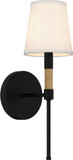 Quoizel BYL8705MBK Bayside Modern Matte Black Light Sconce