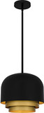 Quoizel FRK1812MBK Frankie Contemporary Matte Black Mini Hanging Lamp