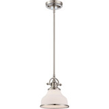 Quoizel GRT1508BN Grant Brushed Nickel Finish 9.5" Tall Mini Hanging Pendant Lighting