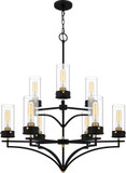 Quoizel HLS5031MBK Hillside Contemporary Matte Black Hanging Chandelier