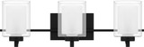 Quoizel KLT8903MBK Kolt Contemporary Matte Black 3-Light Bath Lighting