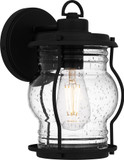 Quoizel LHR8406EK Luther Modern Earth Black Small Exterior Wall Lighting