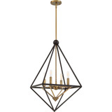 Quoizel LVR5204WT Louvre Modern Western Bronze 22.5" Foyer Light Fixture