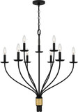 Quoizel MAG5032MBK Margaret Contemporary Matte Black Chandelier Light