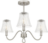 Quoizel MCK1722BN McKinney Contemporary Brushed Nickel Flush Mount Lighting