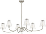 Quoizel MCK644BN McKinney Modern Brushed Nickel Chandelier Lighting