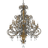 Quoizel MQ5020HL Marquette Traditional Candelabra Large 20 Light Decorative Chandelier