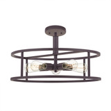 Quoizel NHR1720WT New Harbor Contemporary Western Bronze Ceiling Light