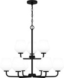 Quoizel NIE5028MBK Nielson Modern Matte Black Chandelier Light