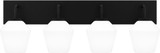 Quoizel NIE8629MBK Nielson Modern Matte Black 4-Light Bathroom Light
