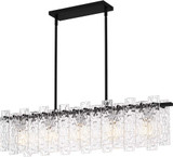 Quoizel PCCAS539MBK Caspian Contemporary Matte Black Island Light Fixture