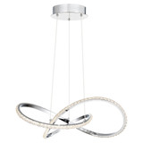 Quoizel PCRUM2818C Rumi Contemporary Polished Chrome LED Ceiling Light Pendant