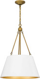 Quoizel QP5597W Modern White Lustre Pendant Light