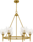 Quoizel SHA5032BRG Shea Modern Brushed Gold Ceiling Chandelier