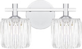 Quoizel SPD8614C Spade Contemporary Polished Chrome 2-Light Vanity Light Fixture