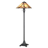 Quoizel TFAS9360VA Asheville 60 Inch Tall Tiffany Floor Lamp - Valiant Bronze