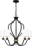 Quoizel WIL5027MBK Wilkins Matte Black Lighting Chandelier