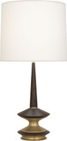 Robert Abbey 1041 Fletcher Warm Brass with Dark Walnut Table Lighting