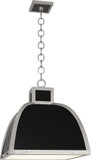 Robert Abbey 1446 Ranger Modern Matte Black Painted with Polished Nickel Pendant Lighting Fixture