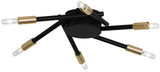 Robert Abbey 221 Thatcher Contemporary Black and Gold Overhead Lighting Fixture
