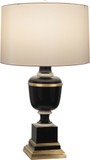 Robert Abbey 2507X Annika Black Lacquered Paint with Natural Brass and Ivory Crackle 24" Table Lighting