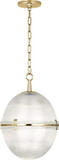 Robert Abbey 3393 Brighton Modern Brass Foyer Lighting