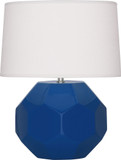 Robert Abbey CT02 Franklin Modern Cobalt Glazed Ceramic Table Light
