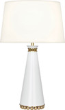 Robert Abbey LY44X Pearl Lily Lacquered Paint and Brass 29" Table Lighting