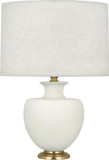 Robert Abbey MLY21 Michael Berman Atlas Matte Lily Glazed Ceramic with Brass Table Top Lamp