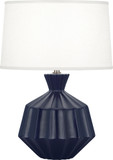 Robert Abbey MMB18 Orion Matte Midnight Blue Glazed Ceramic 18" Lighting Table Lamp