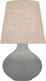 Robert Abbey MST98 June Contemporary Matte Smoky Taupe Glazed Ceramic Table Lamp