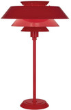 Robert Abbey RR780 Pierce Modern Ruby Red Gloss Table Lamp Lighting