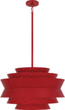 Robert Abbey RR983 Pierce Contemporary Ruby Red Gloss Lighting Pendant