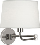 Robert Abbey S464 Koleman Polished Nickel Wall Swing Arm Lamp