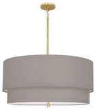 Robert Abbey SG139 Decker Modern Brass Drum Pendant Lamp