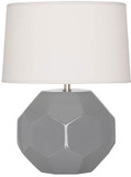 Robert Abbey ST02 Franklin Smoky Taupe Glazed Ceramic 9" Table Lamp