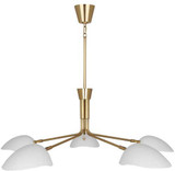 Robert Abbey W1522 Rico Espinet Racer Contemporary Modern Brass Chandelier Lighting