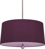 Robert Abbey WB334 Williamsburg Custis Polished Nickel Drum Pendant Lighting